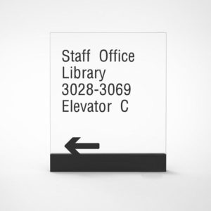 İç Yönlendirme ( Pleksi&Alüminyum )