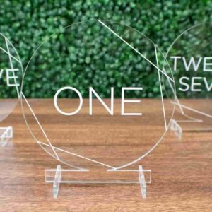 Masaüstü Yuvarlak Pleksi