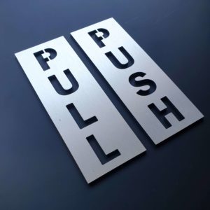 İtiniz-Çekiniz Uyarı Levhası